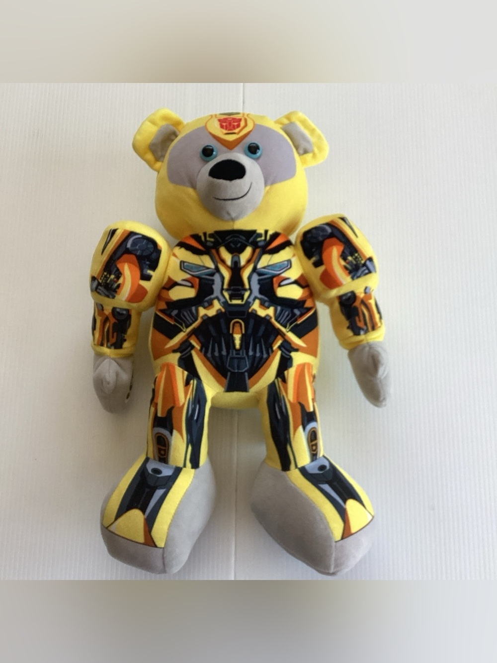 Build A Bear BAB Transformers Bumblebee 17" Plush Movable Arms and Mask 2016